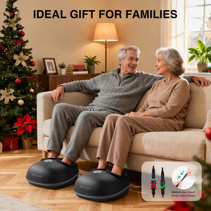 Heated Shiatsu Foot Massager with Air Compression & App Control