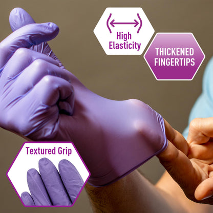MedPride Powder-Free Nitrile Exam Gloves, Case/1000, 100 Count (Pack of 10)