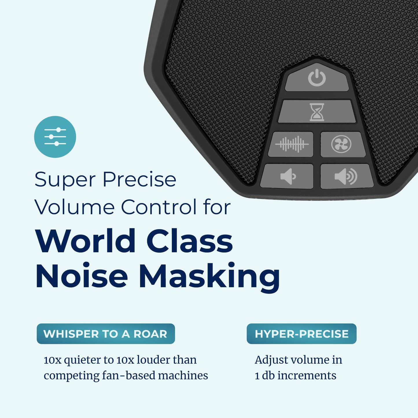 Non-Looping White Noise Sound Machine with Sleep Timer