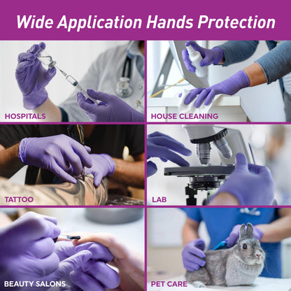 MedPride Powder-Free Nitrile Exam Gloves, Case/1000, 100 Count (Pack of 10)