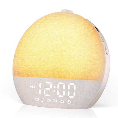 Geuuap Sunrise Alarm Clock White Noise Sound Machine for Bedroom