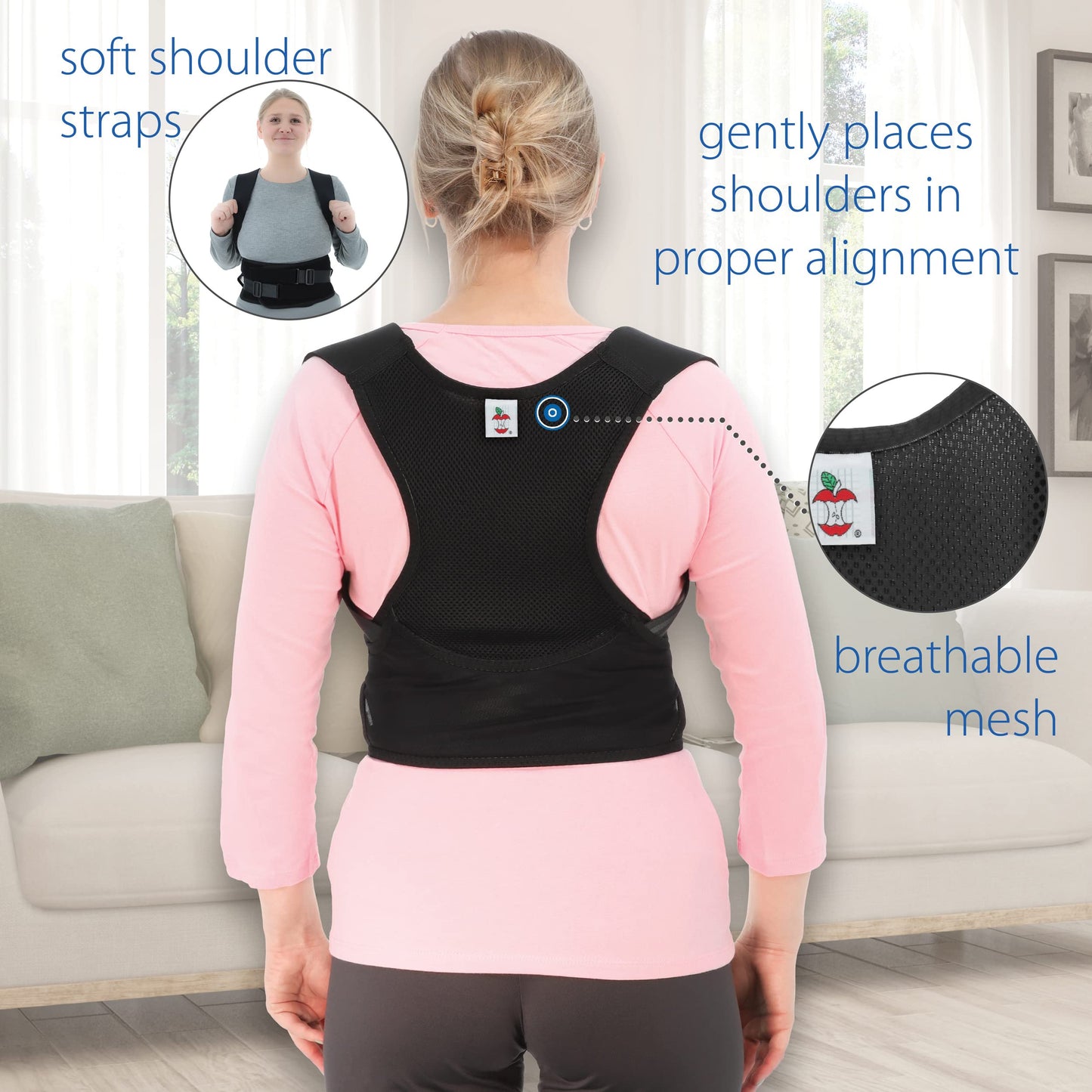 Core Products Perfect Posture Corrector, Black