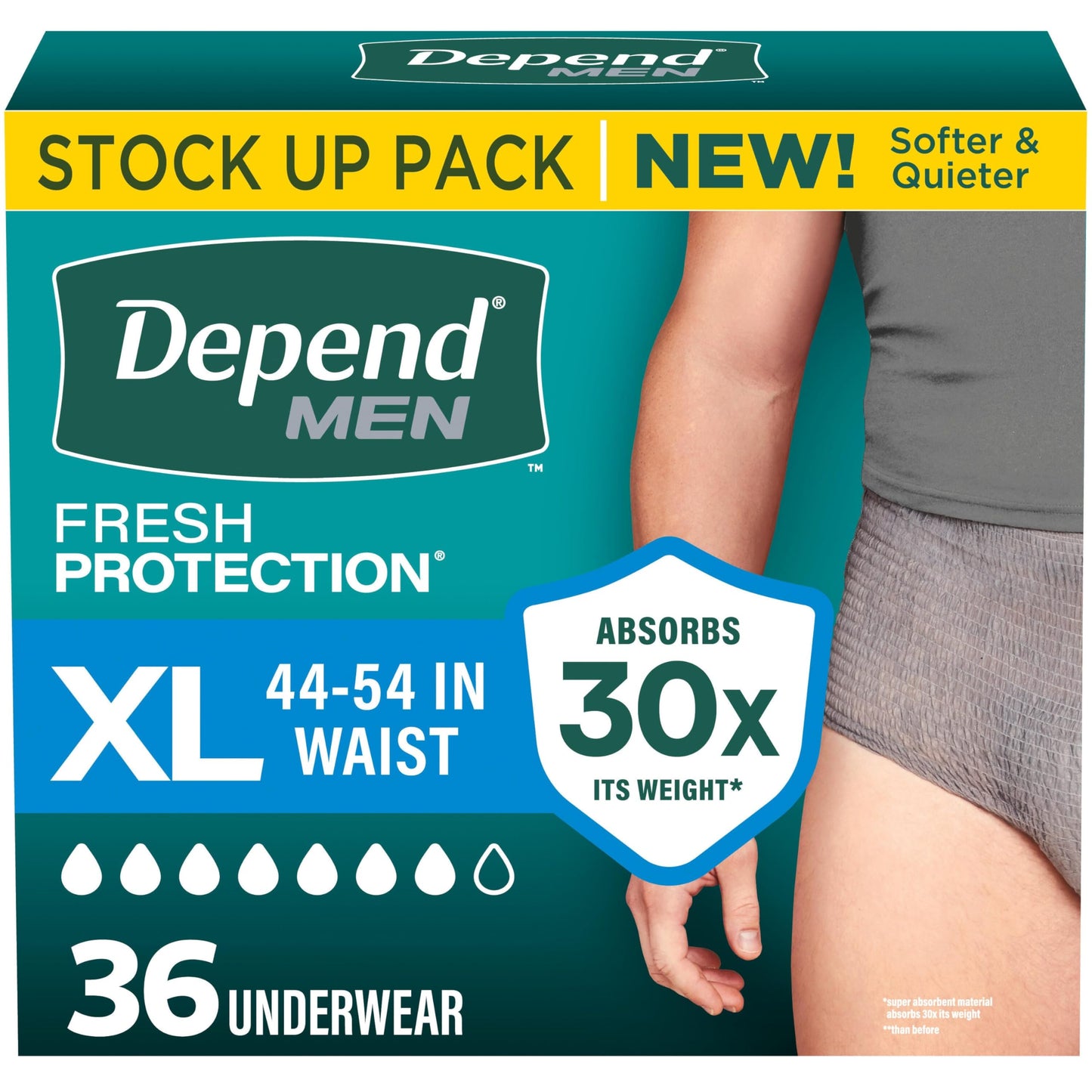 Depend Clean & Secure Ultra Thin Pads with Wings 2
