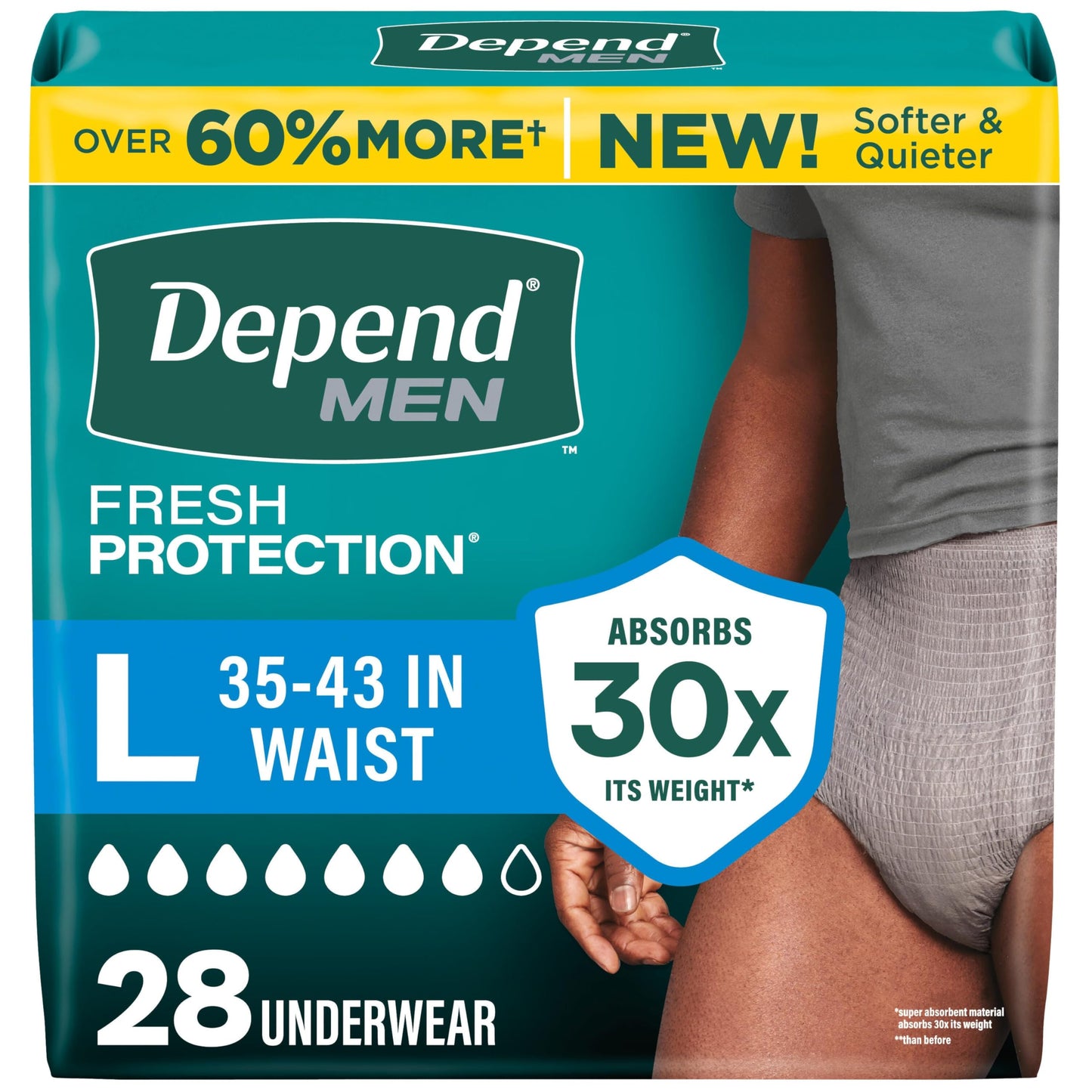 Depend Clean & Secure Ultra Thin Pads with Wings 2