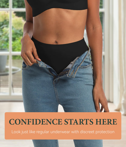 IRISMORII Women's Leakproof Incontinence Underwear Washable 3 Pack