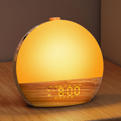 Geuuap Sunrise Alarm Clock White Noise Sound Machine for Bedroom