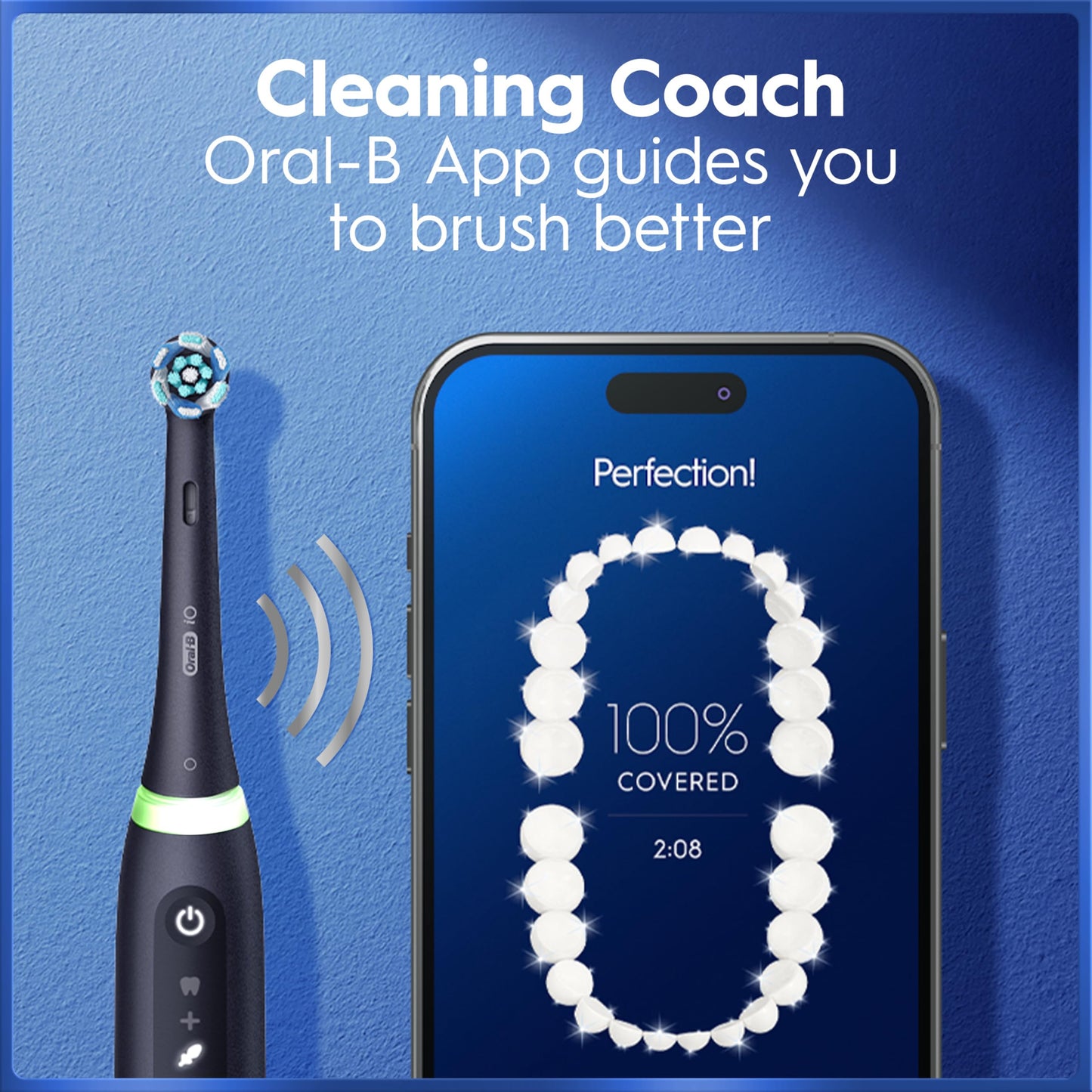 Rechargeable Smart Electric Toothbrush with Travel Case & 3 Brush Heads