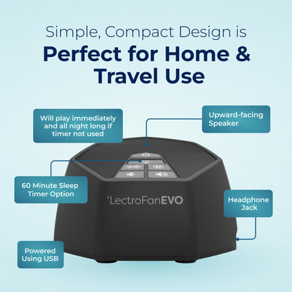 Non-Looping White Noise Sound Machine with Sleep Timer