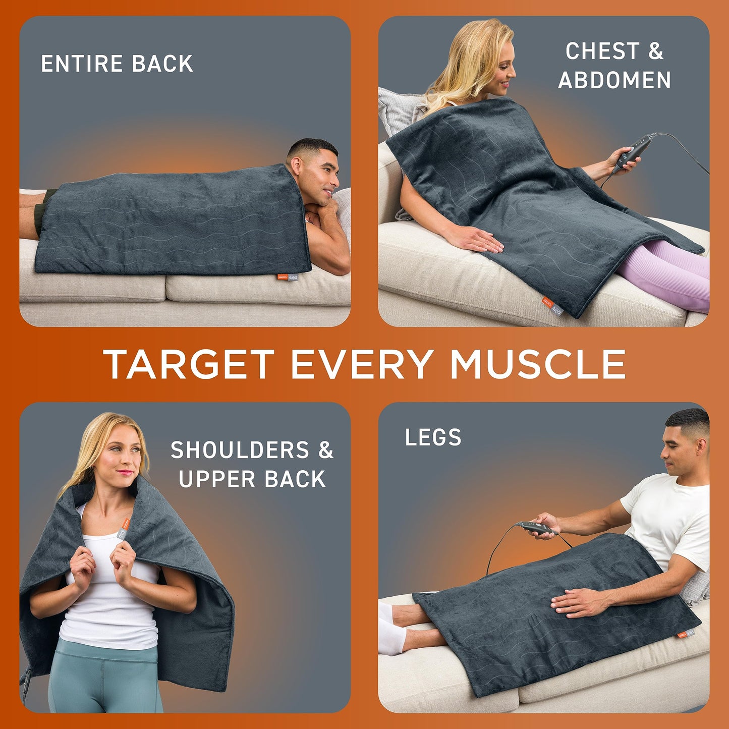 Oversized Far Infrared Full-Body Heating Wrap for Pain Relief