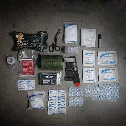 Emergency Trauma First Aid Kit with Tourniquet and 36-Inch Splint