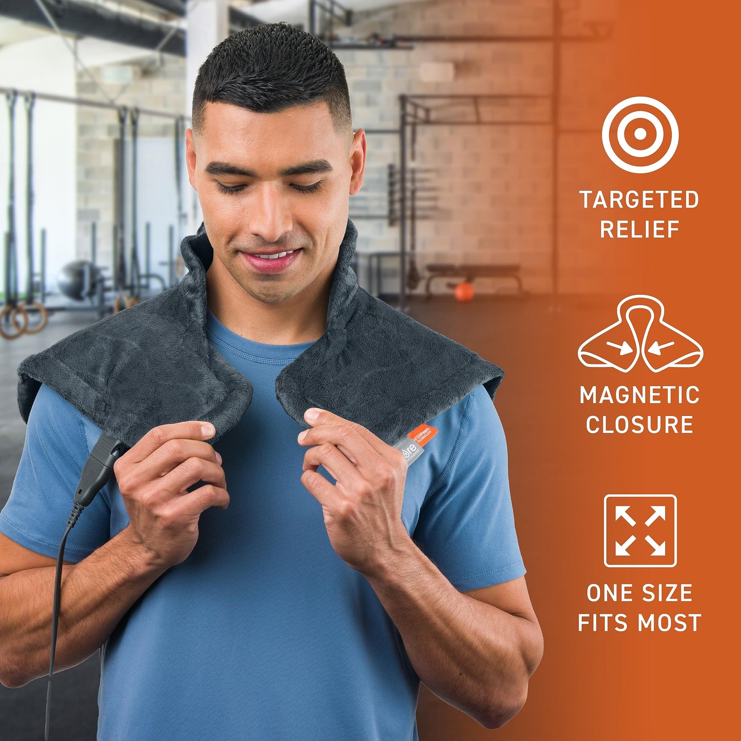 Far Infrared Neck & Shoulder Heating Pad with 4 Heat Settings