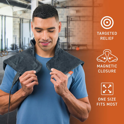 Far Infrared Neck & Shoulder Heating Pad with 4 Heat Settings