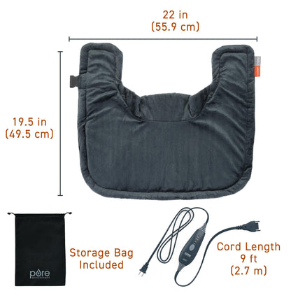Far Infrared Neck & Shoulder Heating Pad with 4 Heat Settings